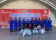 Hari Bhayangkara ke-77 Polairud Polda NTB Bagikan 77 Ribu Bibit Ikan