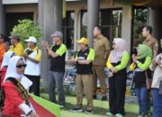 Wabup Lepas Devile Kontingen Olimpiade Olahraga Siswa Nasional