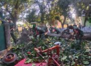 Kodim 1607/Sumbawa Laksanakan Pembenahan dan Pembersihan Makodim Jelang HUT RI