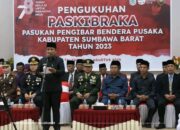 Wabup Kukuhkan Paskibraka Sumbawa Barat Tahun 2023