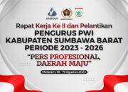 Raker ke-II PWI KSB Usung Tema ‘Pers Profesional, Daerah Maju’