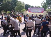 Polres Sumbawa Menggelar Simulasi Sispamkota dalam Kesiapan Pengamanan Pemilu 2024