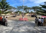 Kapolsek Rhee Pimpin Apel Kaposkamling dan Satpam untuk Menjaga Kondusifitas menjelang Pemilu 2023-2024