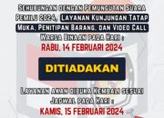 Layanan Berkunjung Lapas Kelas IIA Sumbawa Besar Ditutup saat Pemilu 2024