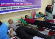 Peringati Hari Lalu Lintas Bhayangkara Ke-69, Sat Lantas Polres Sumbawa Gelar Bakti Kesehatan Donor Darah