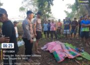 Polsek Buer Evakuasi Jenazah Pria Paruh Baya Tenggelam di Sungai