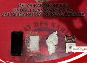 Ringkus Pengedar Narkoba, Polres Sumbawa Amankan Puluhan Gram Sabu