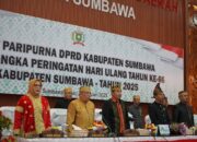DPRD Kabupaten Sumbawa Gelar Rapat Paripurna Peringatan HUT Ke-66 Kabupaten Sumbawa