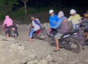 Jalan Putus di Sekongkang Bawah KSB  Kembali Bisa Dilalui Kendaraan