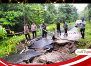 Akses Jalan Lingkar Selatan KSB Putus Akibat Longsor