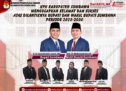 KPU KABUPATEN SUMBAWA MENGUCAPKAN SELAMAT DAN SUKSES ATAS DILANTIKNYA BUPATI DAN WAKIL BUPATI SUMBAWA PERIODE 2025-2030