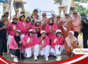 FORSA Sumbawa Meriahkan Harla BKMT dengan Lomba Senam di Pantai Saliper Ate