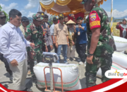 Hadir Panen Raya Bersama Presiden Prabowo, Dandim 1628/ KSB Pastikan Bulog Tetap Serap Gabah Petani