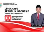 Dinas Tenaga Kerja dan Transmigrasi Sumbawa Barat mengucapkan Dirgahayu Republik Indonesia 17 Agustus 1945- 17 Agustus 2025