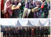 Kodim 1607/Sumbawa Gandeng Bulog Gelar Bazar Murah di Penutupan TMMD ke-125