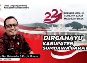 Dinas Lingkungan Hidup Kabupaten Sumbawa Barat Mengucapkan Dirgahayu Kabupaten Sumbawa Barat ke-22 Bersama Menuju Sumbawa Barat&nbsp; Maju Luar Biasa