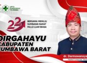 Unit Pelaksana Teknis Daerah Puskesmas Taliwang mengucapkan Dirgahayu Kabupaten Sumbawa Barat ke- 22 Bersama Menuju Sumbawa Barat Maju Luar Biasa