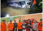 Hindari Lubang Jalan, Mobil Pick-Up Terjun ke Jurang Batu Pusit Lunyuk, Tim Gabungan Lakukan Penanganan