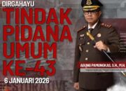 Kepala Kejaksaan Negeri Sumbawa Barat Agung Pamungkas, S. H., M. H, beserta seluruh jajaran mengucapkan Dirgahayu Tindak Pidana Umum ke-43 tanggal 6 Januari 2026.
