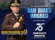 Kepala Kejaksaan Negeri Sumbawa Barat Agung Pamungkas, S. H,. M. H, beserta seluruh jajaran mengucapkan selamat memperingati Hari Bhakti Imigrasi ke- 76 Imigrasi Berbakti, Indonesia Maju.