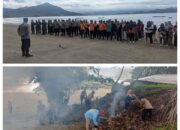 Polres Sumbawa Barat Bersinergi Bersihkan Kawasan Pesisir Pantai