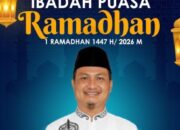 Badaruddin Duri Wakil Ketua I DPRD Kabupaten Sumbawa Barat mengucapkan Marhaban Ya Ramadhan Selamat Menjalankan Ibadah Puasa Ramadhan 1447 H /2026 M