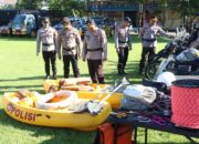 Polres Sumbawa Barat Gelar Apel Kesiapsiagaan Bencana dan Kontinjensi Aman Nusa I Rinjani 2026