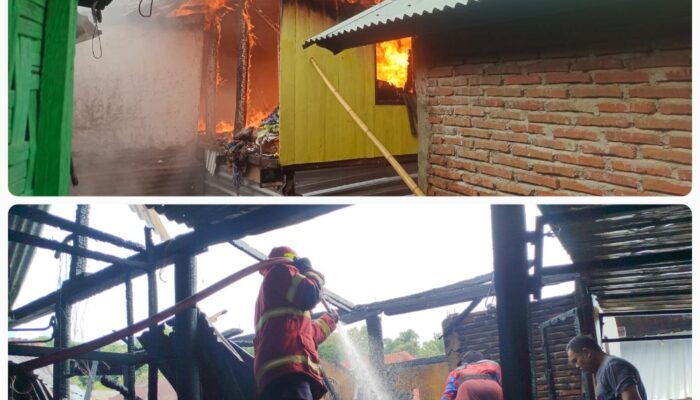 1 unit Rumah Panggung di Desa Kalabeso Hangus Terbakar
