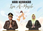 Kepala Kejaksaan Negeri Sumbawa Barat beserta jajaran dan Ketua IAD Daerah Sumbawa Barat beserta anggota mengucapkan selamat memperingati Hari Kenaikan Isa Al-Masih.
