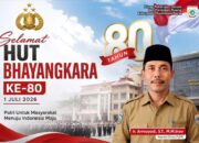 Dinas Pekerjaan Umum dan Penataan Ruang Kabupaten Sumbawa Barat mengucapkan Selamat Hari Bhayangkara ke-80 Tahun Mengabdi, Polri untuk Masyarakat. 1 Juli 2026