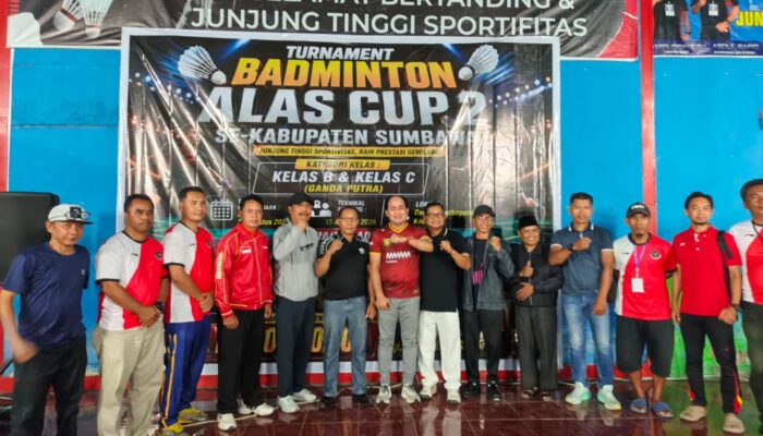 Ketua KONI: Alas Cup 2 Jadi Momentum Kebangkitan Bulu Tangkis di Kecamatan Alas