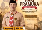 Dinas Pekerjaan Umum dan Penataan Ruang Sumbawa Barat mengucapkan Selamat Hari Pramuka 14 Agustus 2026