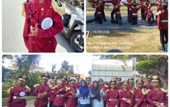 SMPN 3 Sumbawa Besar Ikut Lomba Baris, Fokus Bentuk Mental dan Karakter Siswa