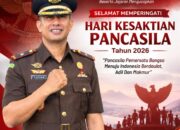 Kepala Cabang Kejaksaan Negeri Klungkung di Nusa Penida Beserta Jajaran mengucapkan Selamat Memperingati Hari Kesaktian Pancasila Tahun 2026