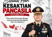 Kepala Kepolisian Resor Sumbawa Barat Beserta Staf dan Jajaran mengucapkan Selamat Hari Kesaktian Pancasila 1 Oktober 2026